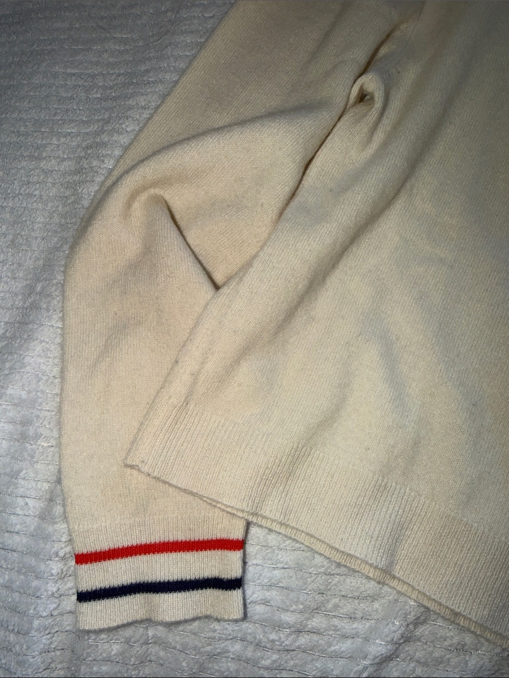 KULE Cream Crewneck Sweater with Yellow BANANAS Graphic - Picture 6 of 11